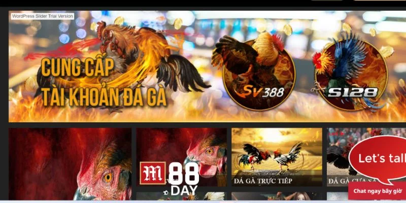 Sảnh đá gà online tại M88 thu hút đông đảo người chơi tham gia. 