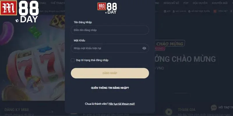 Chỉ với 3 bước đơn giản bạn đã thành công đăng nhập M88.